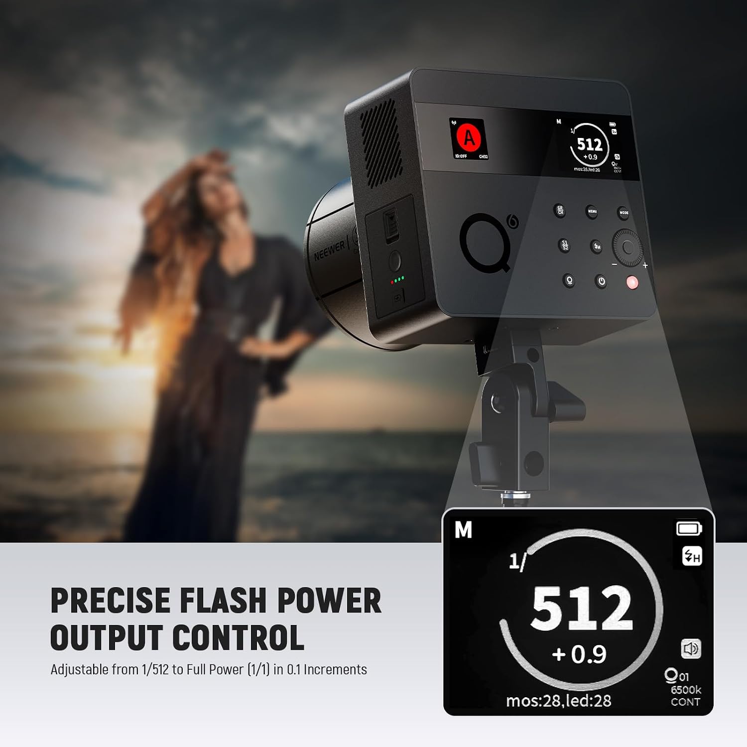 Thumbnail 3 de NEEWER Q6 600Ws Outdoor Studio Flash