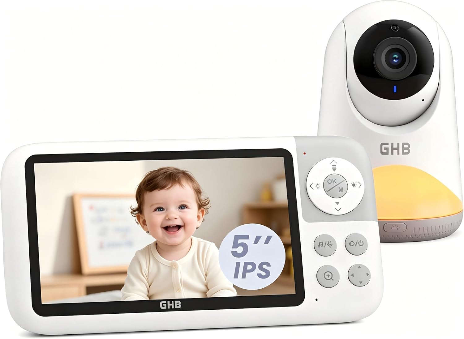 Detalle de GHB Baby Monitor 5 inch 720P HD