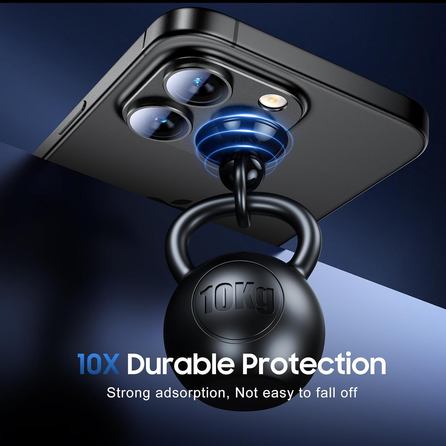 Detalle 2 de UniqueMe iPhone 15 Pro/15 Pro Max Camera Lens Protector, 3-Pack, All-Black
