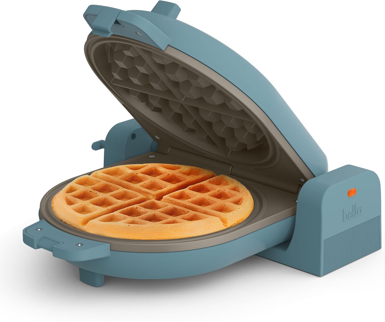 bella Flip-n-Store Waffle Maker with EverGood™ Ceramic Nonstick Coating (7” Plates, 1000W)