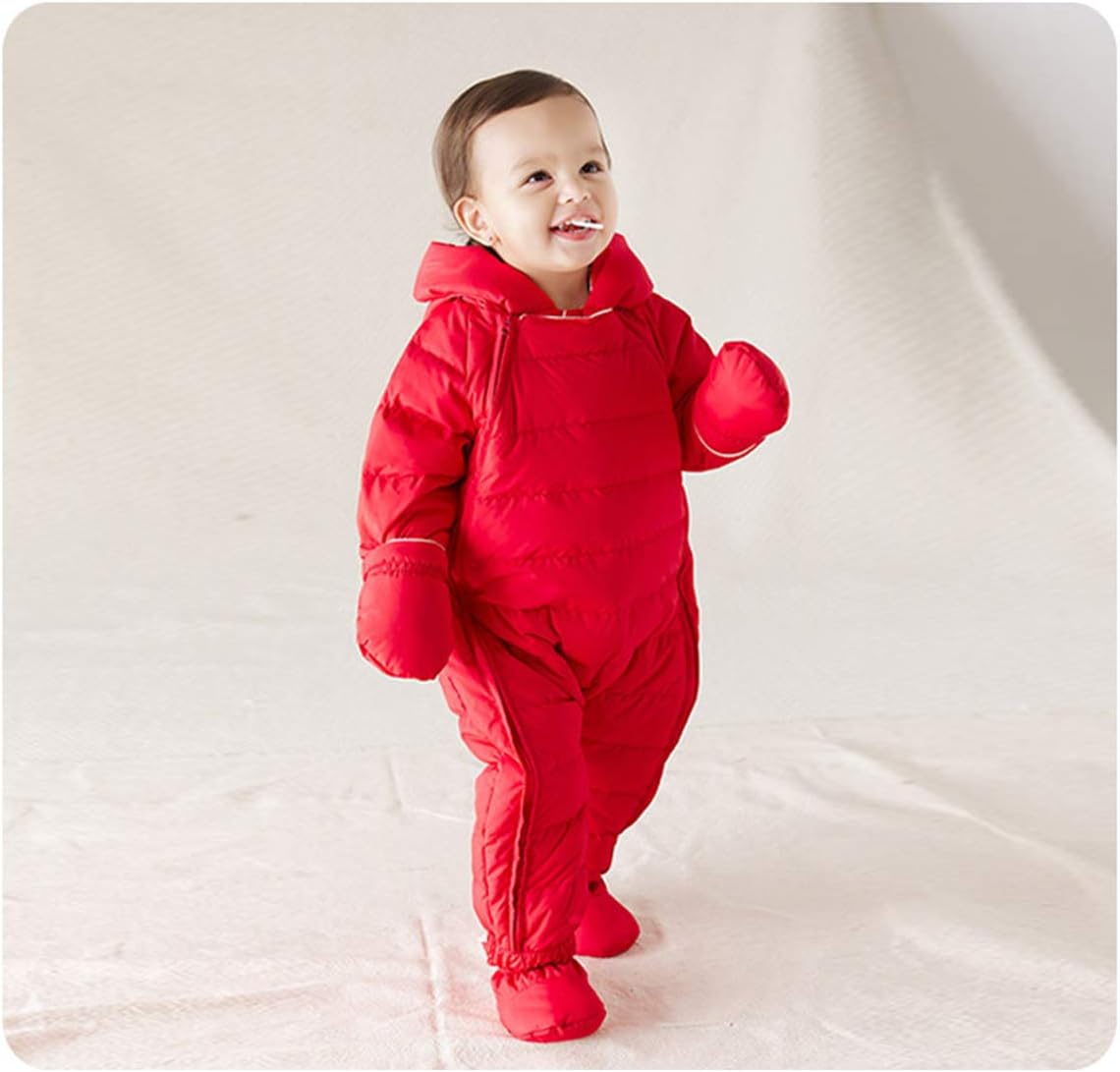 Detalle 2 de Famuka Baby Winter Warm Down Snowsuit – Hooded Puffer Outerwear with Duck Down