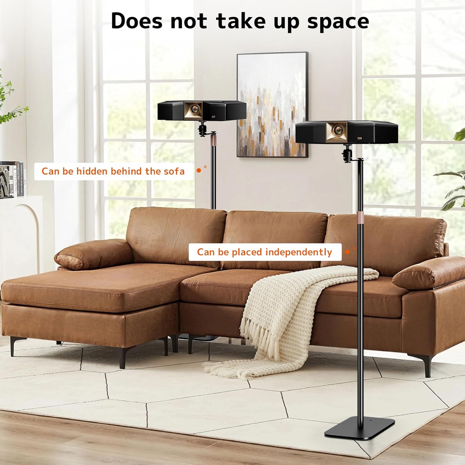 Thumbnail 6 de PUTORSEN Universal Projector Stand (Height Adjustable, 360° Rotatable) with 1/4" Screw Mount