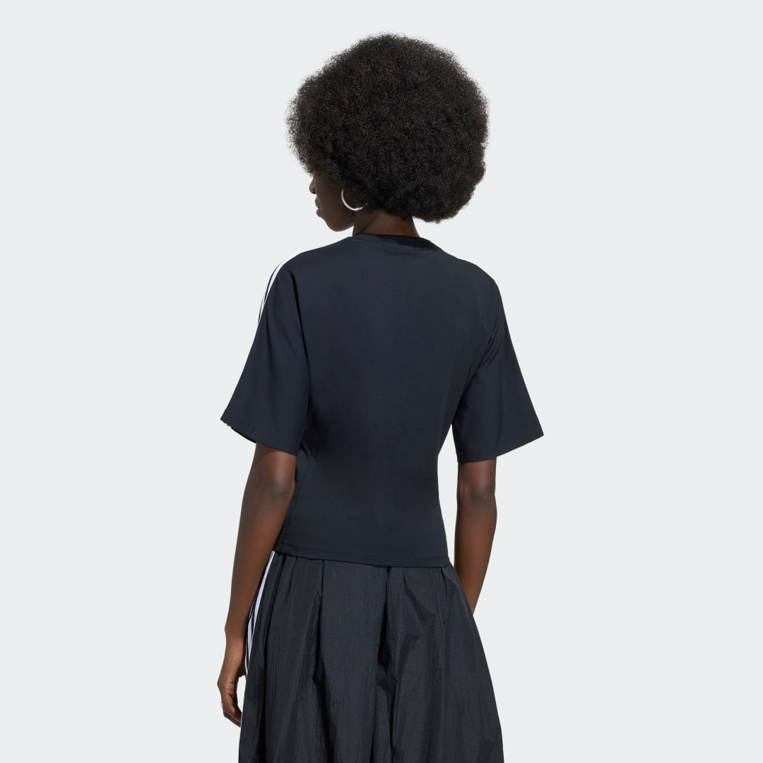 Detalle 2 de ADILENIUM 5.0 SLIM T-Shirt de Adidas — Camiseta negra de corte ajustado