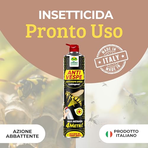 Thumbnail 1 de Albagarden Spray Insetticida Vespe e Calabroni Lunga Gittata MAXI – protezione efficace per esterni
