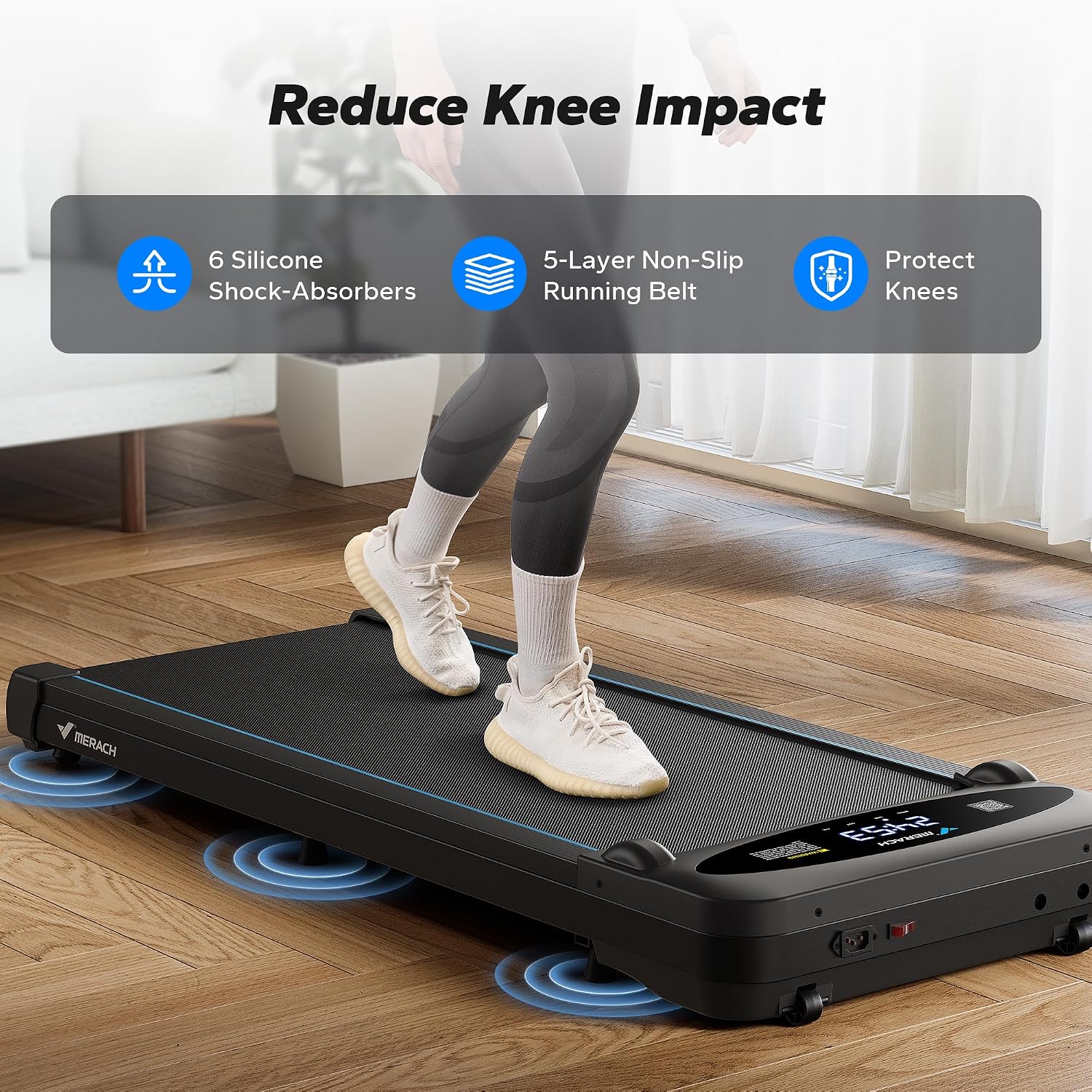 Thumbnail 1 de MERACH Walking Pad Treadmill 265 lb capacity