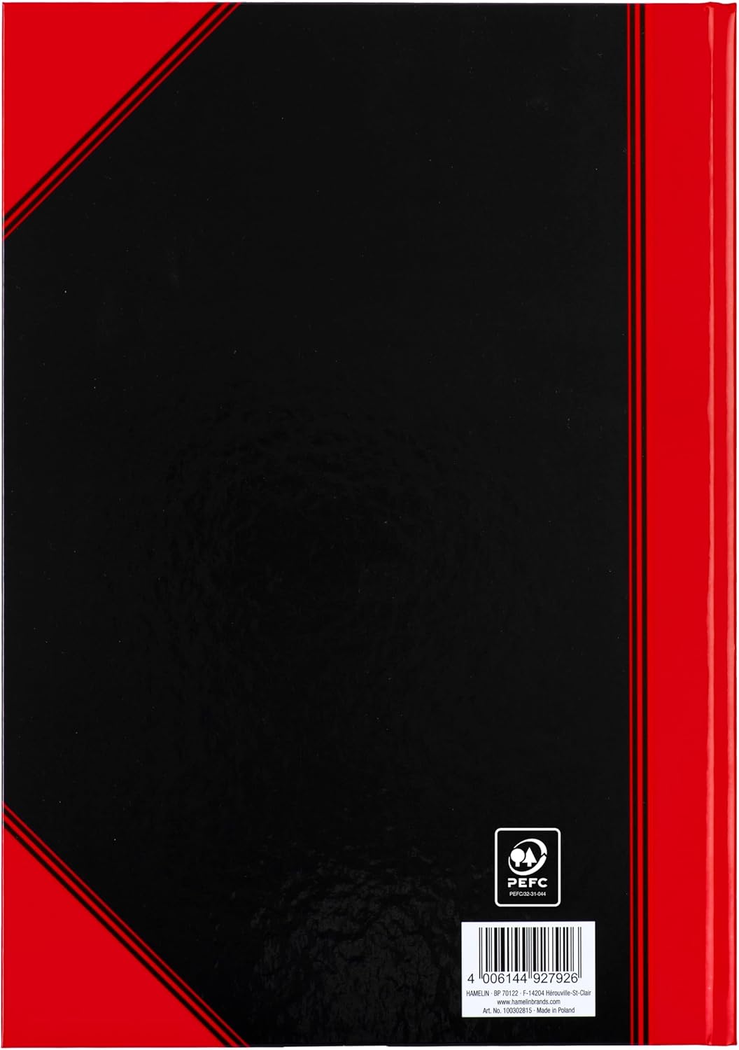 Thumbnail 6 de Bantex Notizbuch A4 kariert – 3er-Pack, Hardcover, 192 Seiten, schwarz-rot
