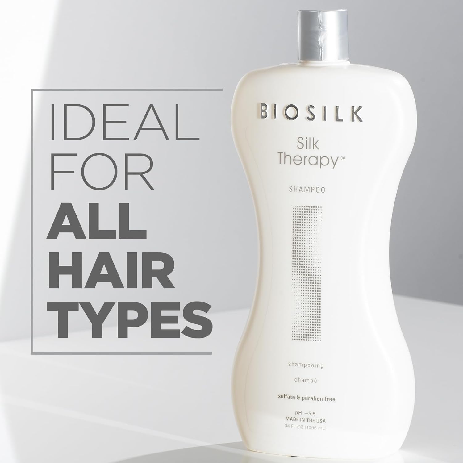 Thumbnail 1 de BioSilk Silk Therapy Shampoo 34 Oz — Gentle, Sulfate-Free Cleanser with Silk Proteins