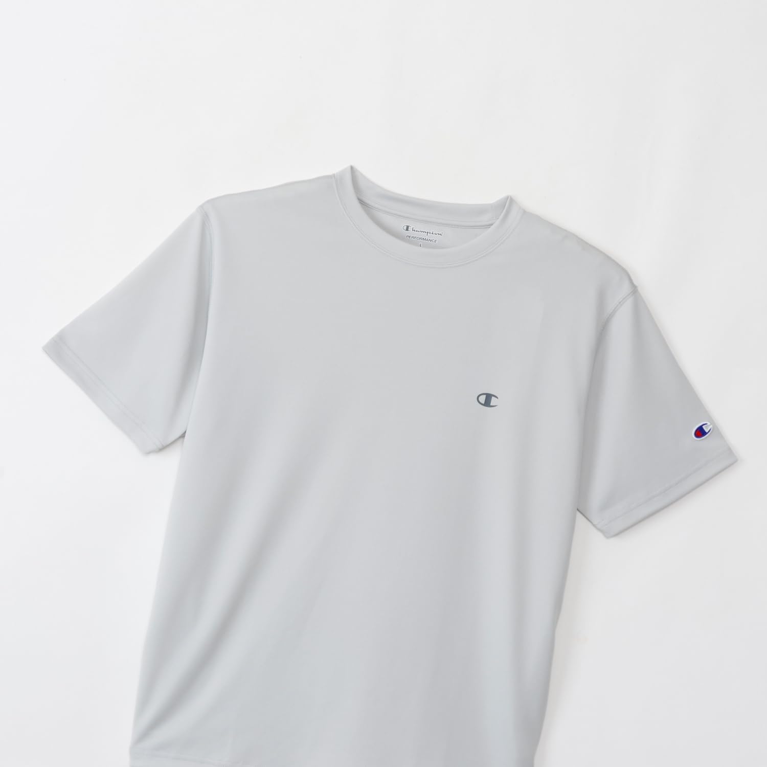 Detalle de チャンピオン C8-TS310 メンズ半袖ドライTシャツ 吸水速乾・UVカット・ワンポイントロゴ