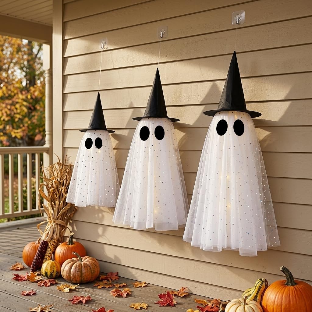 Thumbnail 6 de KIWDY Halloween Ghost Decorations, Set of 3