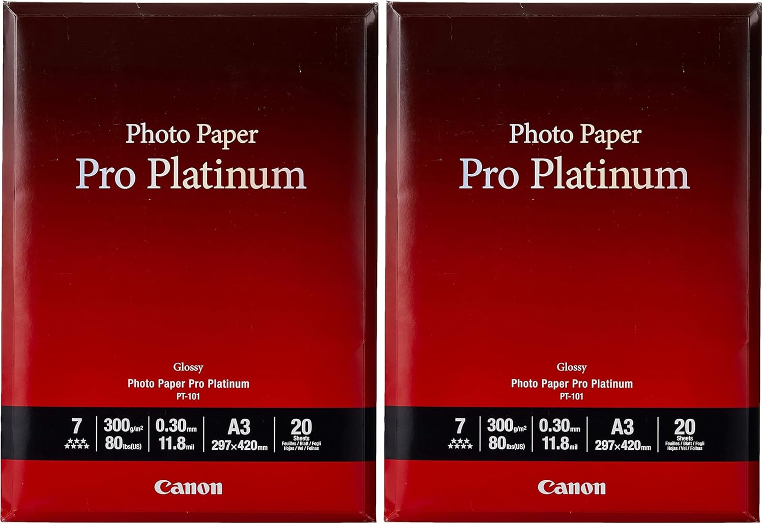 Detalle de Canon PT-101 Papier Photo Pro Platinum – Format A3, 20 feuilles