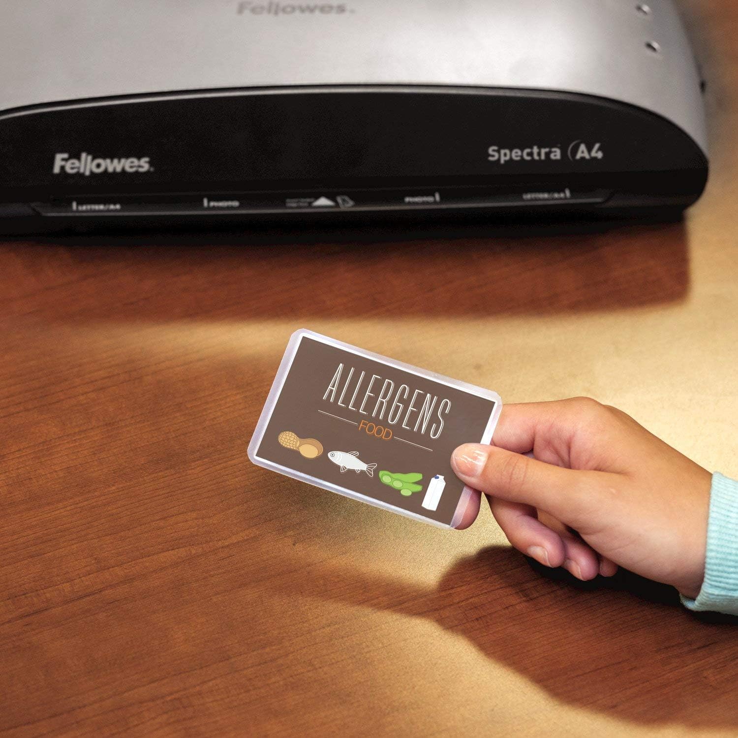 Detalle de Fellowes Pouches plastificazione 60 x 90 mm, 125 micron, confezione da 100, lucide