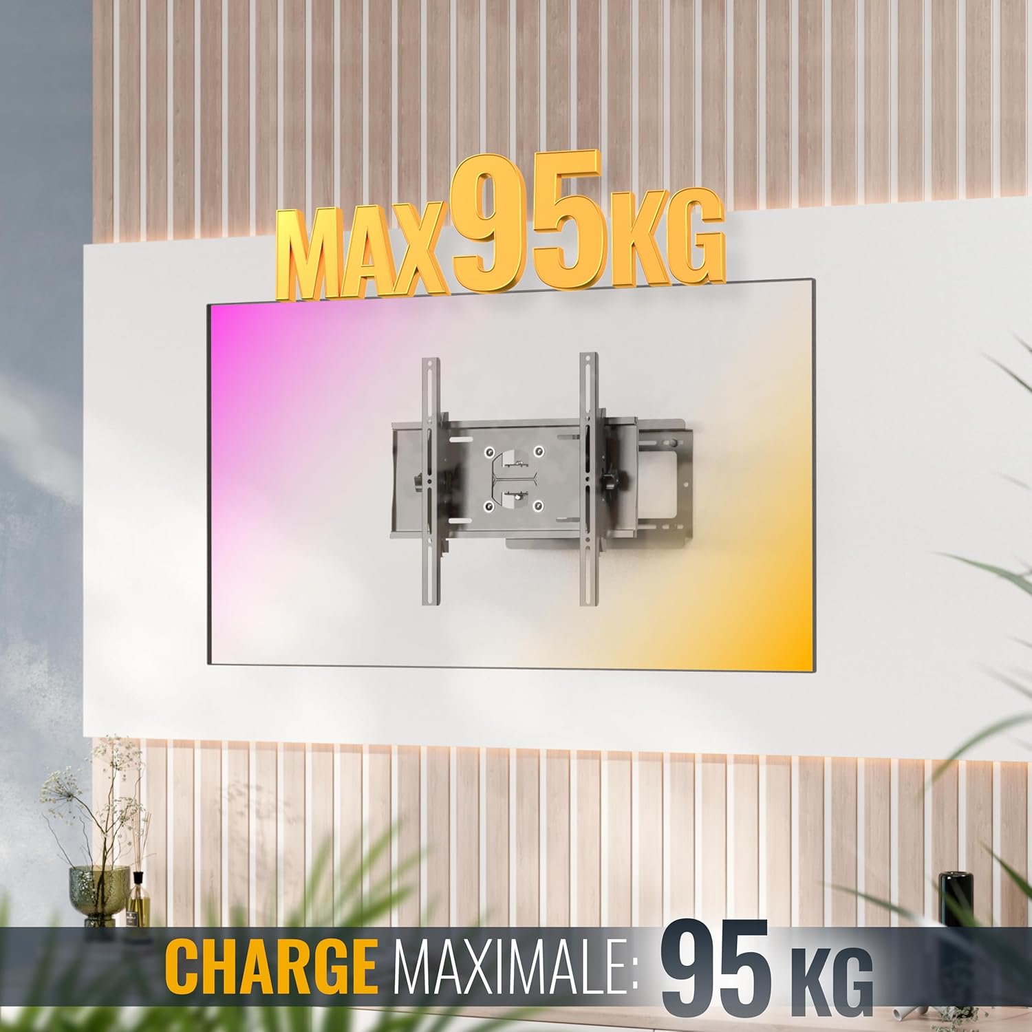 Thumbnail 4 de RICOO R23-S Support TV mural 95 kg