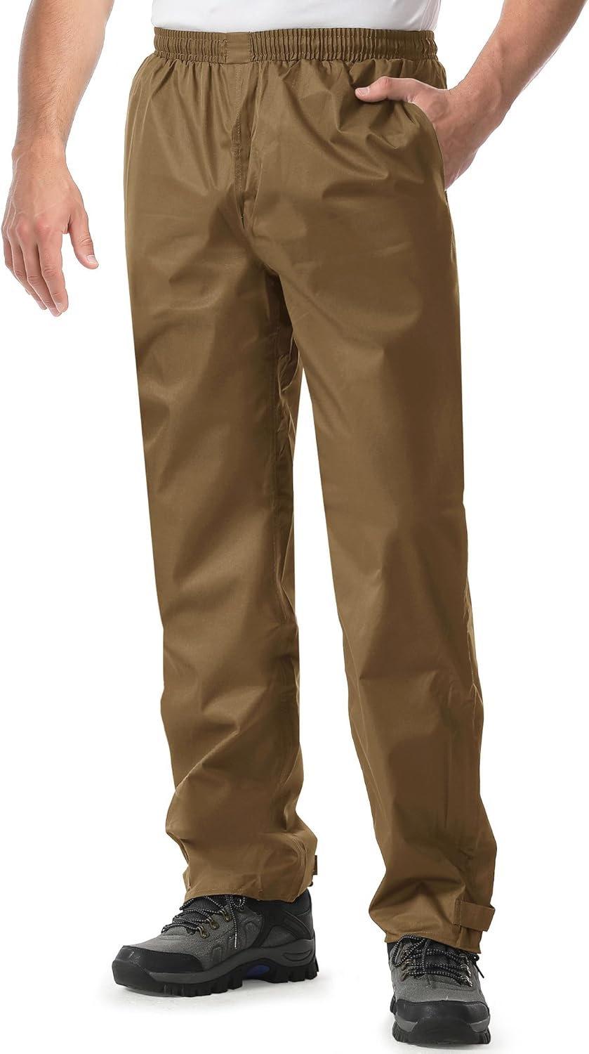 Thumbnail 6 de iCreek Men’s Waterproof Rain Over Pants (Windproof, Lightweight Hiking/Work Rain Pants)