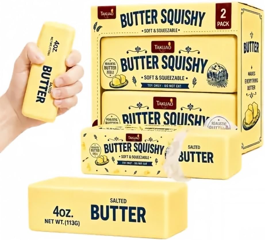 Detalle de 2PCS Butter Squishy – Slow Rising Butter Squishy Toy for Adults (5.5 Inch)