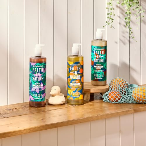Detalle de Faith In Nature 1L Natural Grapefruit & Orange Body Wash – Invigorating, Vegan & Cruelty-Free