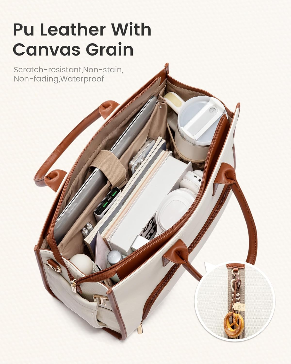 Thumbnail 2 de LOVEVOOK Work Tote Bag 17 Inch