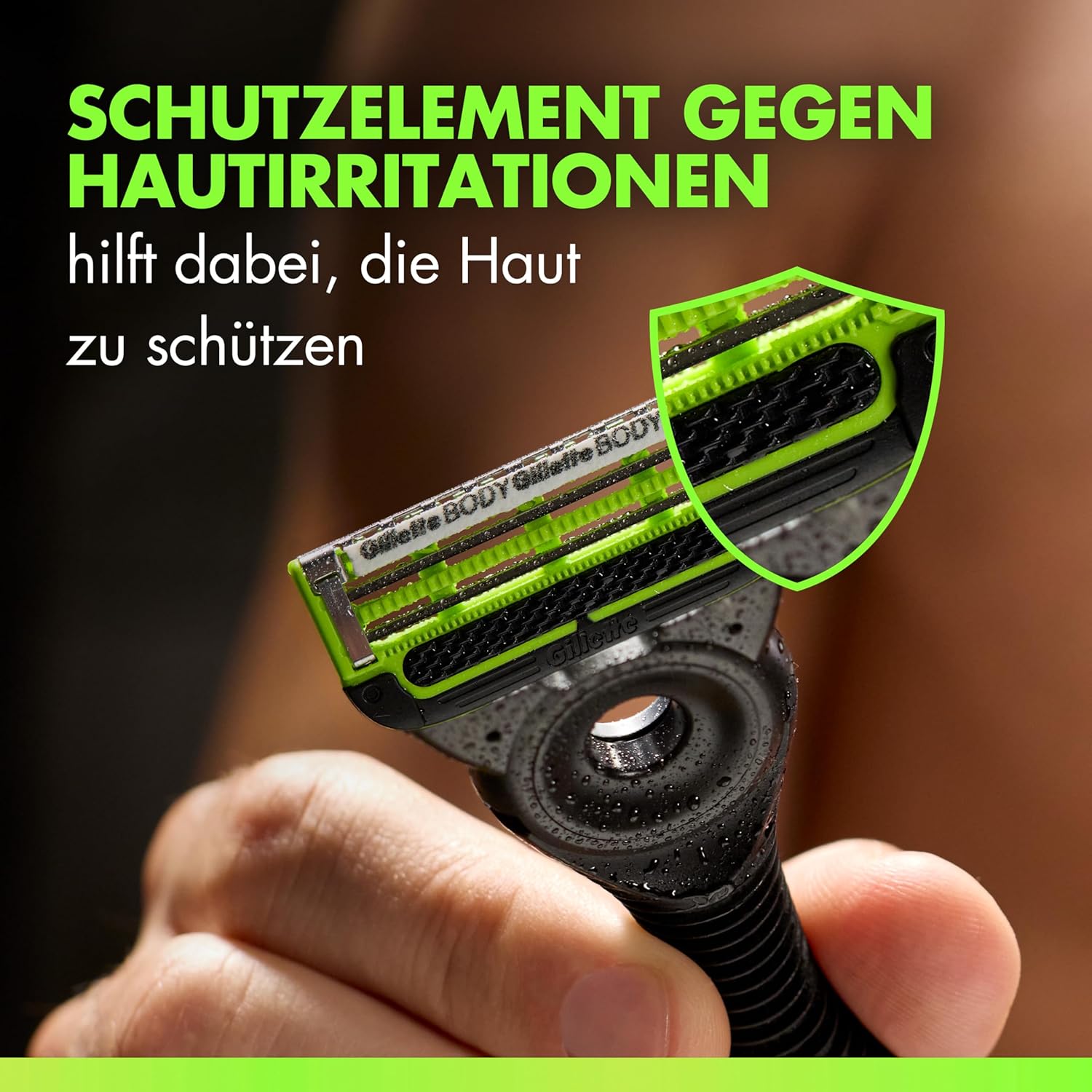 Detalle de GilletteLabs Body & Intimate Herren Rasierklingen – 8 Original Ersatzklingen für Intimrasur