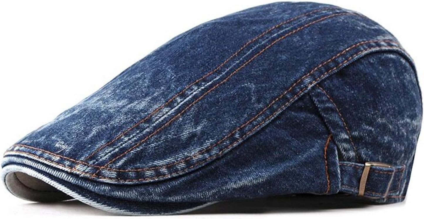 Detalle de CHENNUO Schiebermütze Flatcap Denim