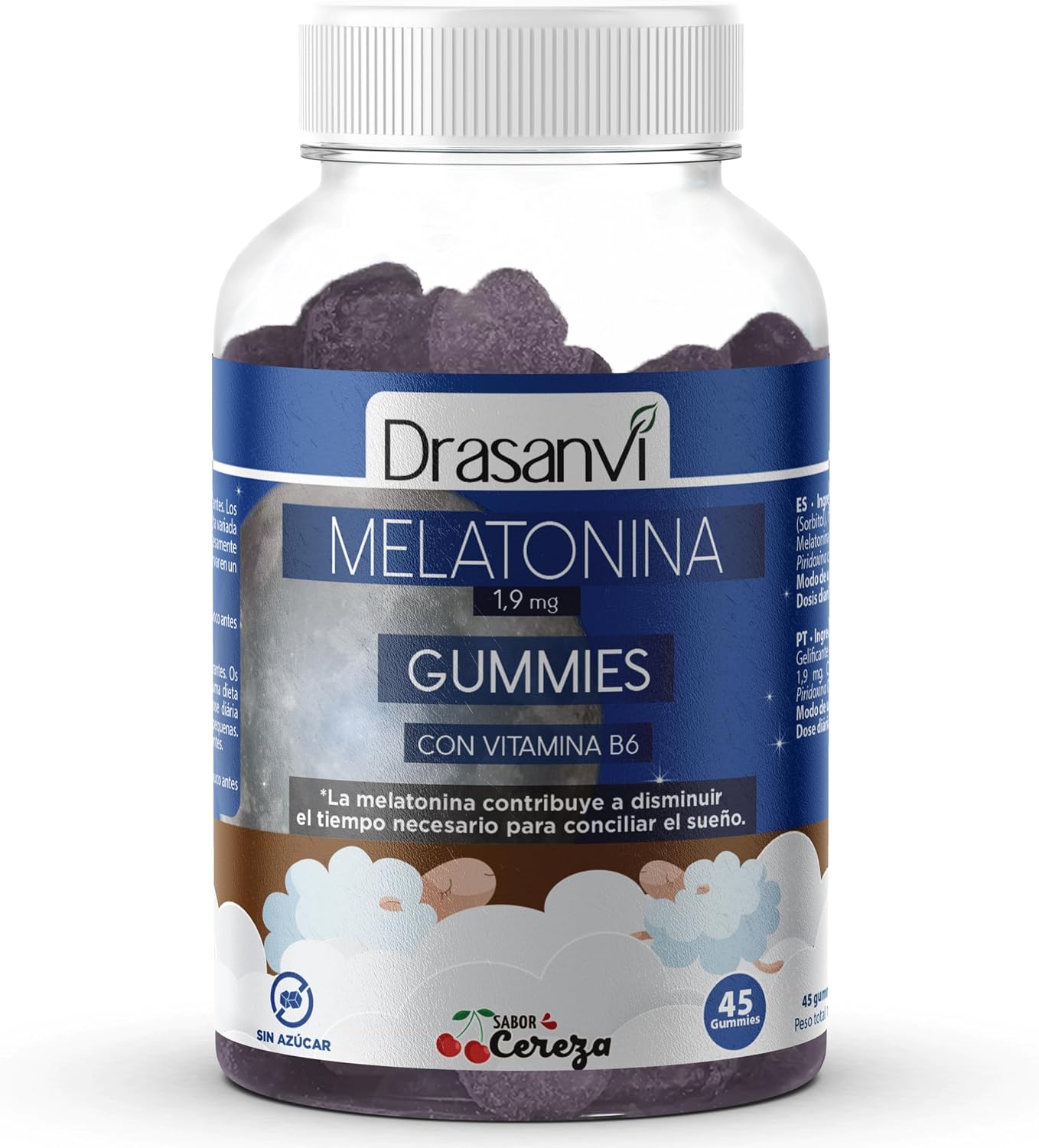Detalle de Drasanvi Melatonina Gominolas 1,9 mg 45 ud