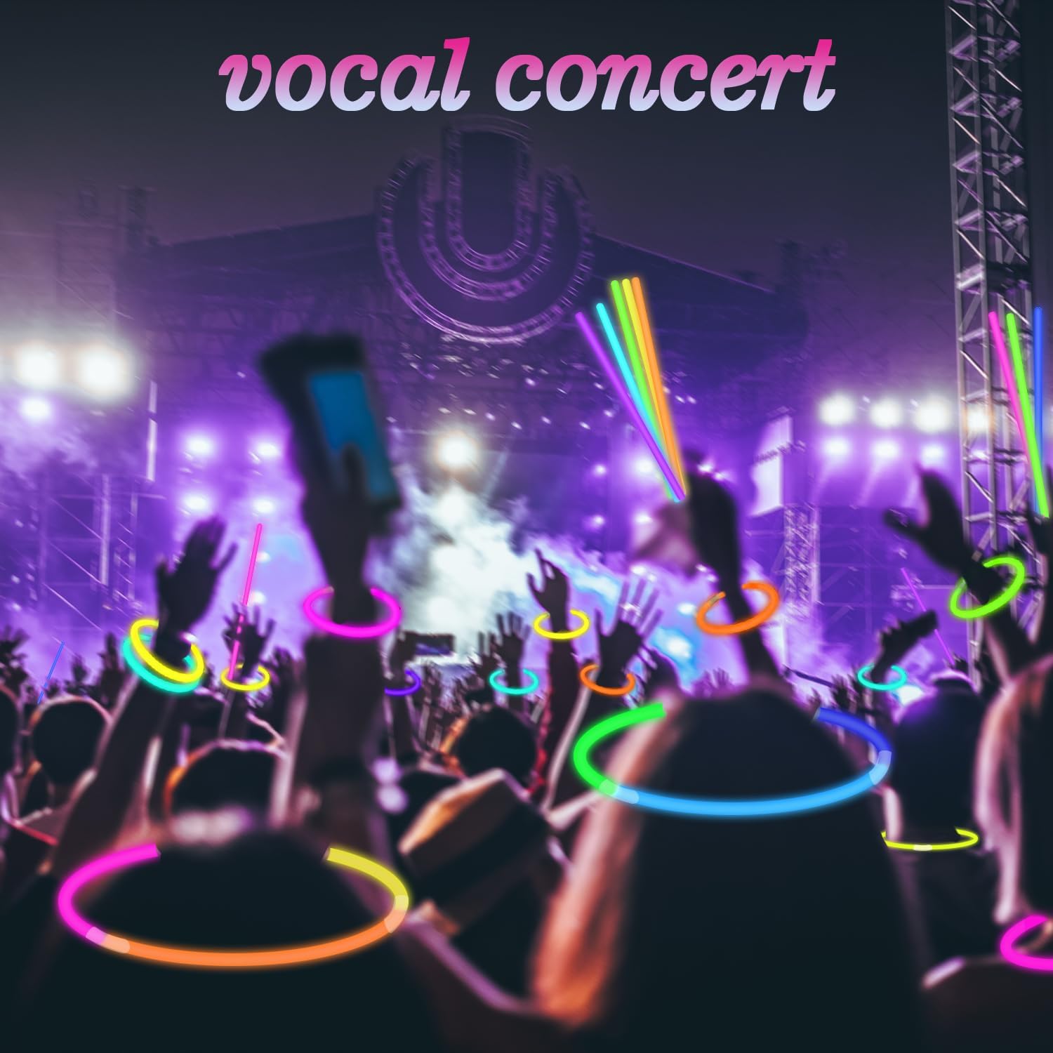 Thumbnail 6 de NYE Glow Sticks Party Pack 8" glow sticks ๐