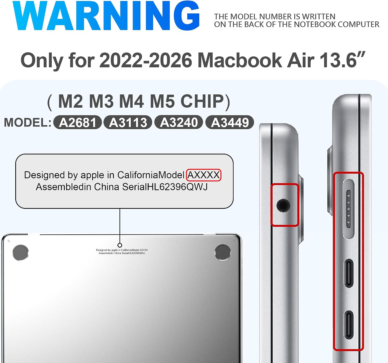 Detalle 2 de GPXIIZ Hülle MacBook Air 13,6 M4