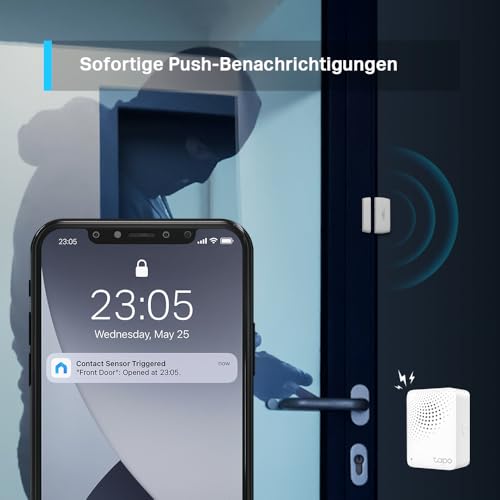 Detalle de Tapo T110 Smart-Kontakt-Sensor für Fenster und Türen