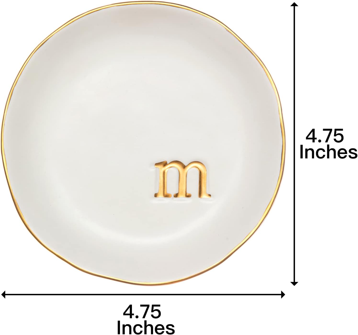 Detalle de COLLECTIVE HOME Ceramic Jewelry Tray 4.75" 🧿
