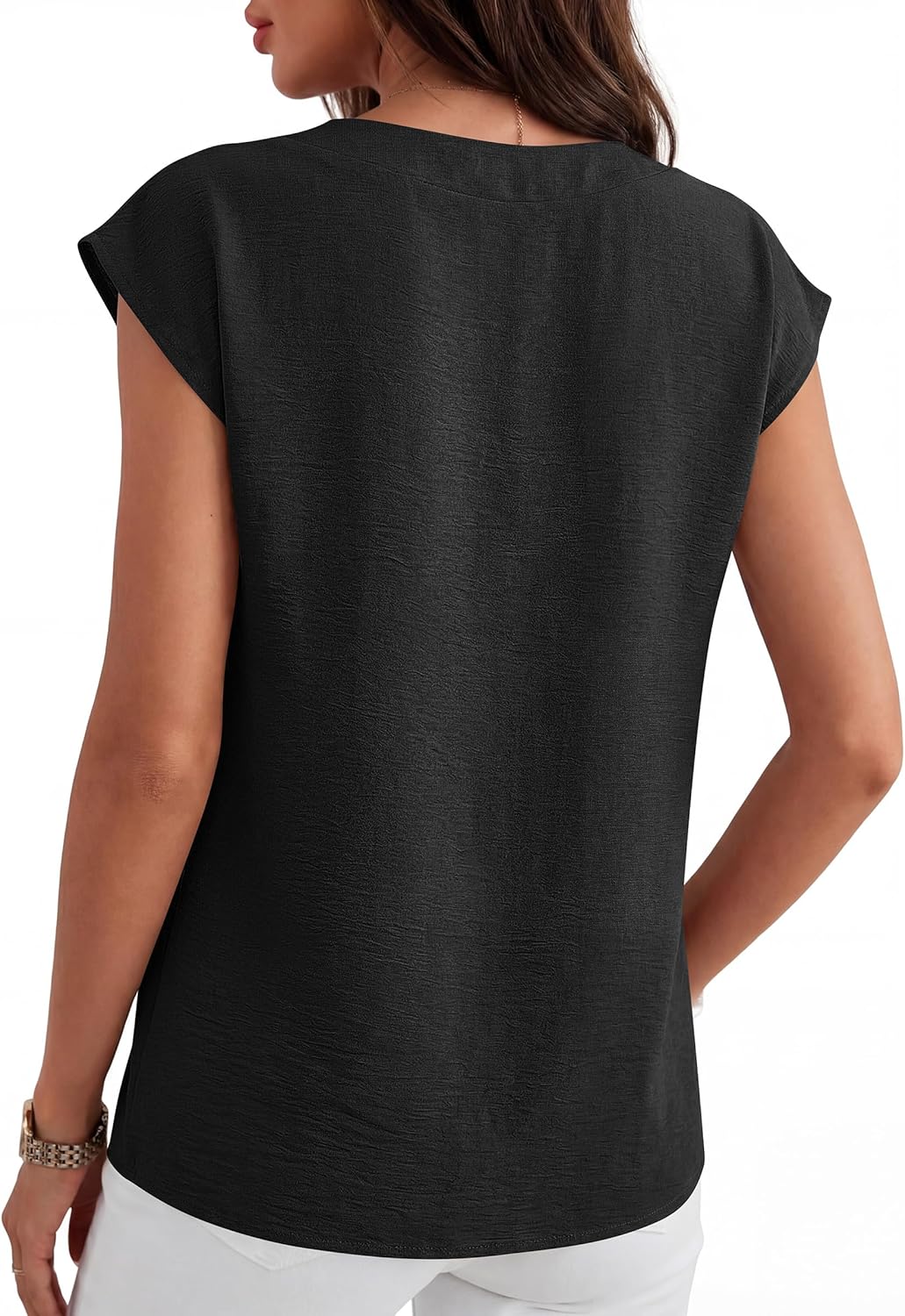 Thumbnail 3 de ANRABESS Cap Sleeve V Neck Top S–XXL