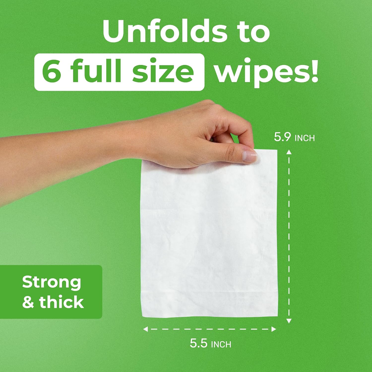 Thumbnail 3 de Impossibly Compact Travel Antibacterial Wipes Hand Sanitizer – 60 Wipes in 10 Pack