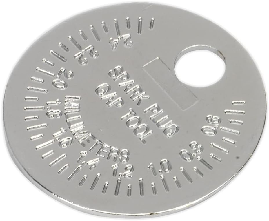 Detalle 2 de Sealey VS119 bougiegapmeter met cirkelhelling en metrische schaalverdeling