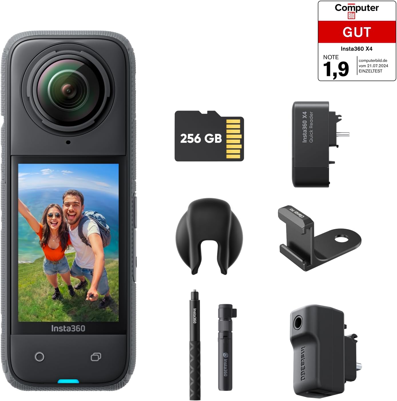 Detalle de Insta360 X4 Creator‑Bundle 8K 135 min
