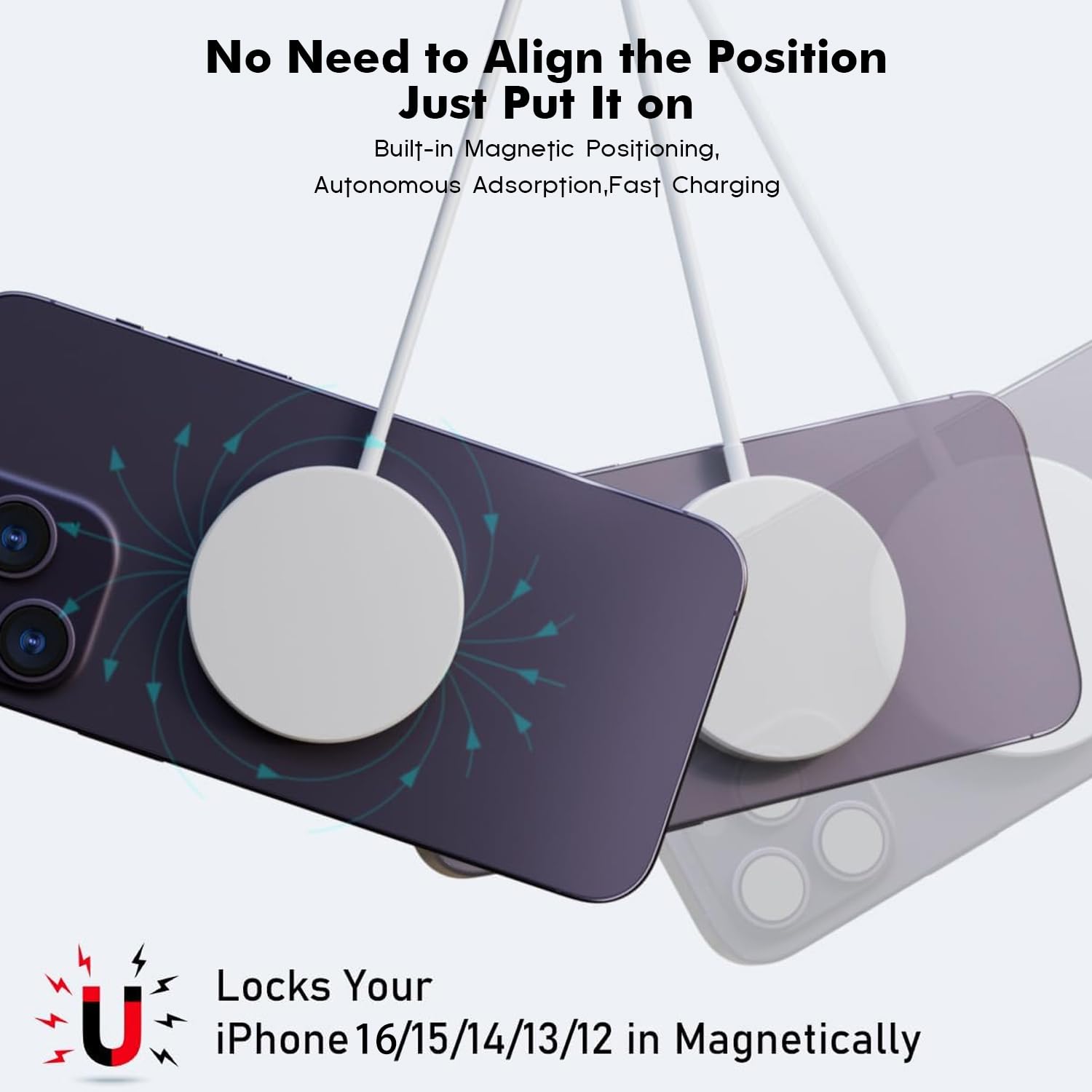 Thumbnail 6 de Apple MagSafe Magnetic Wireless Charger 15W