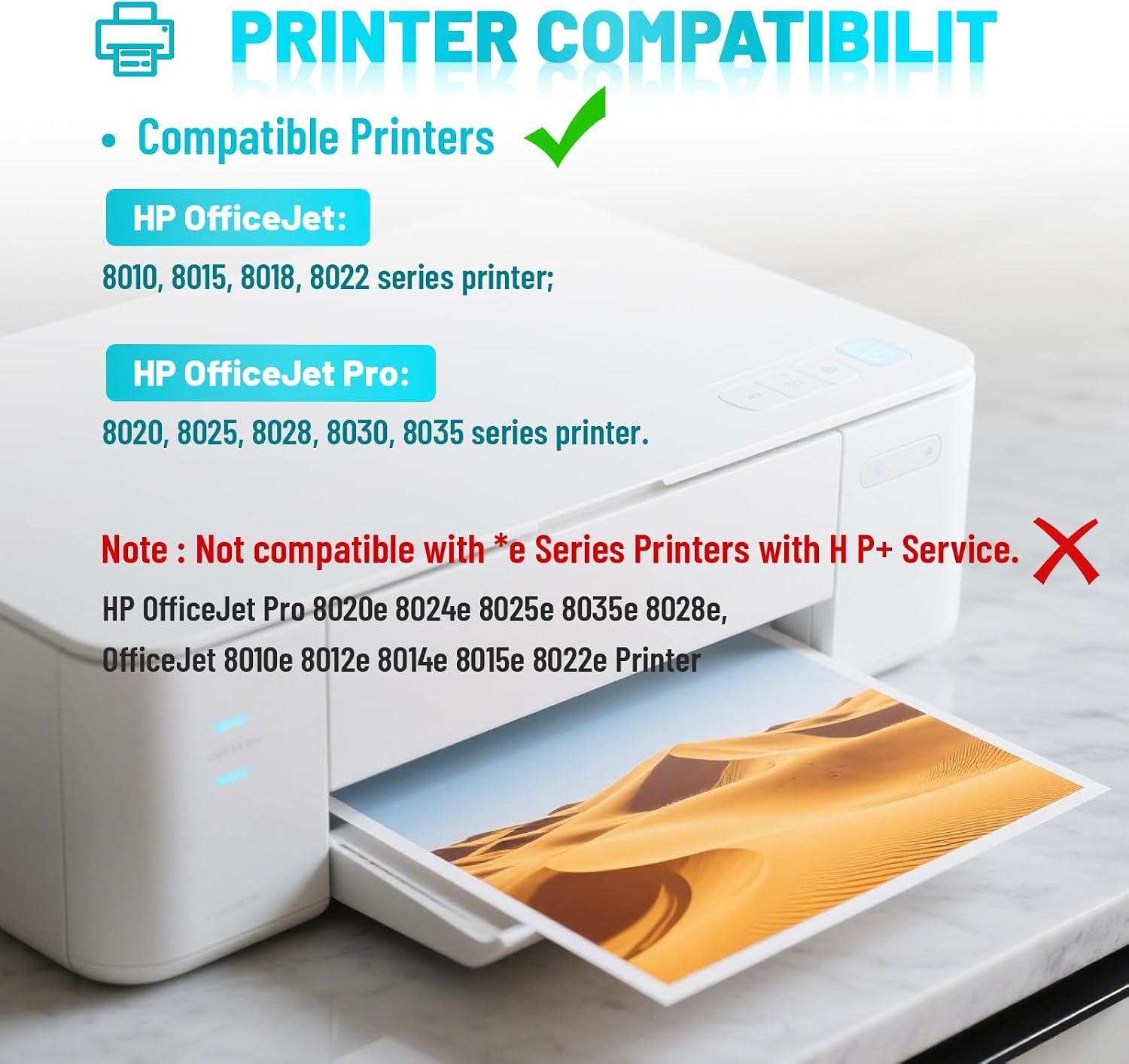 Detalle 2 de Nefelia 910XL Ink Cartridge 4-Pack for HP OfficeJet, Black and Colour