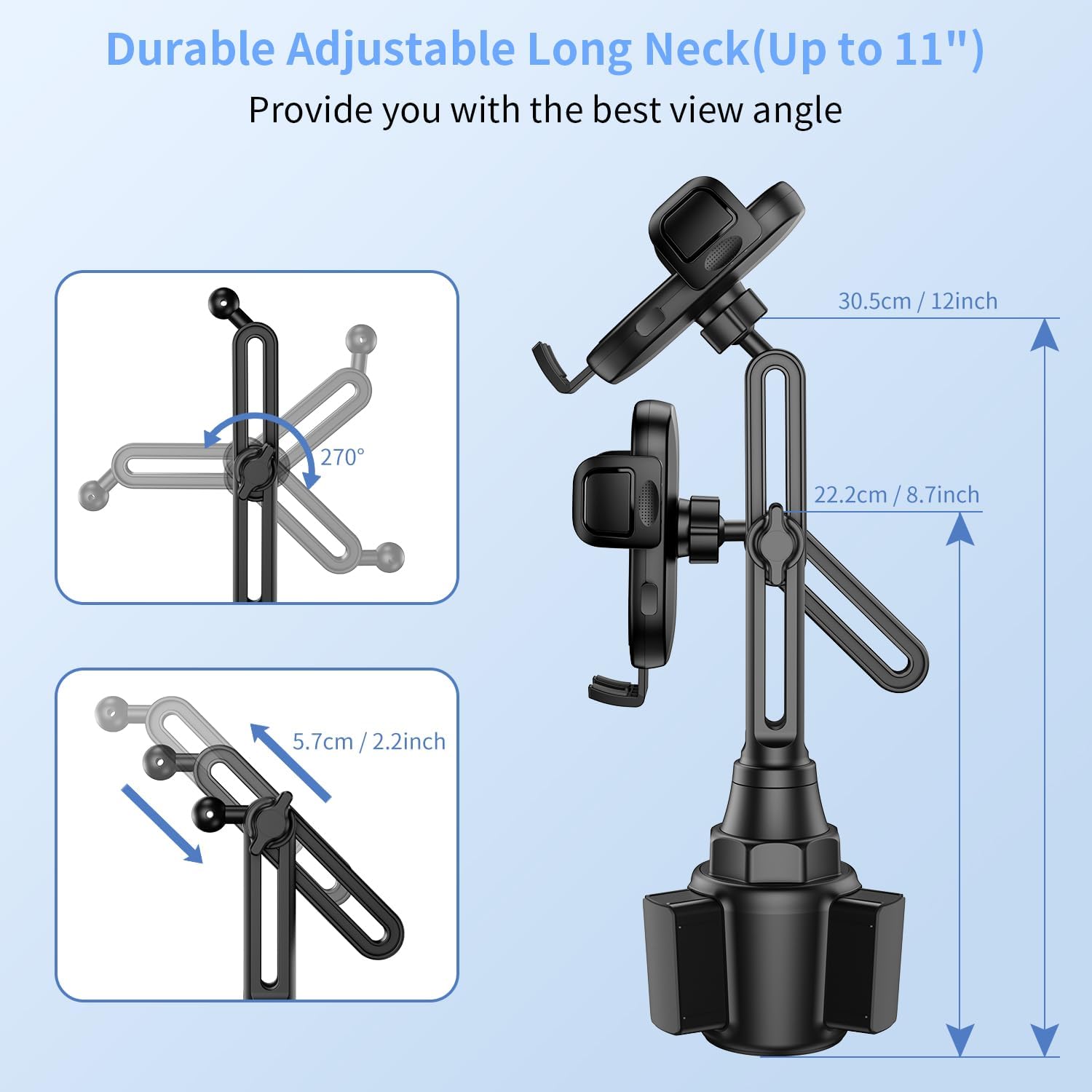 Thumbnail 4 de bokilino Cup Phone Mount for Car Adjustable Neck