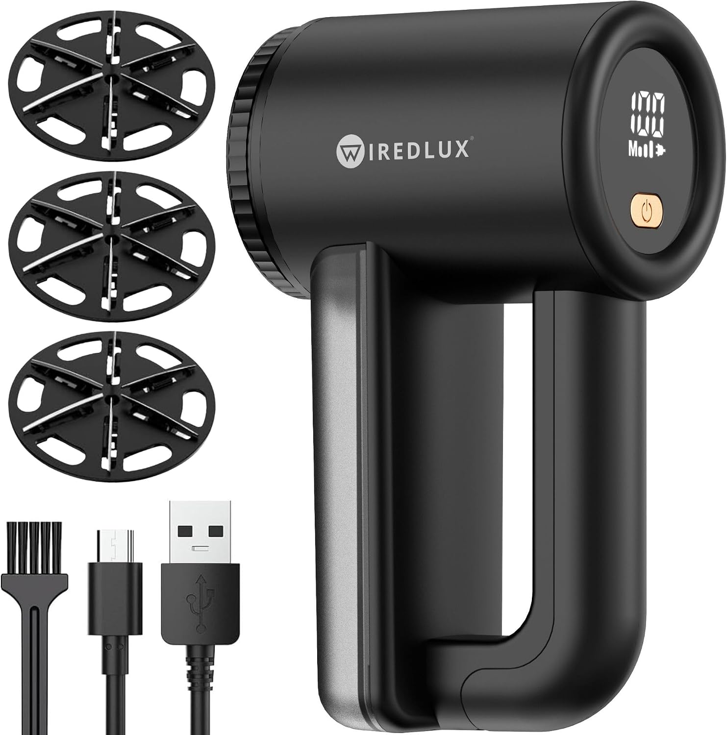 Detalle de Electric Lint Remover WiredLux – Rechargeable Fabric Shaver and Debobbler