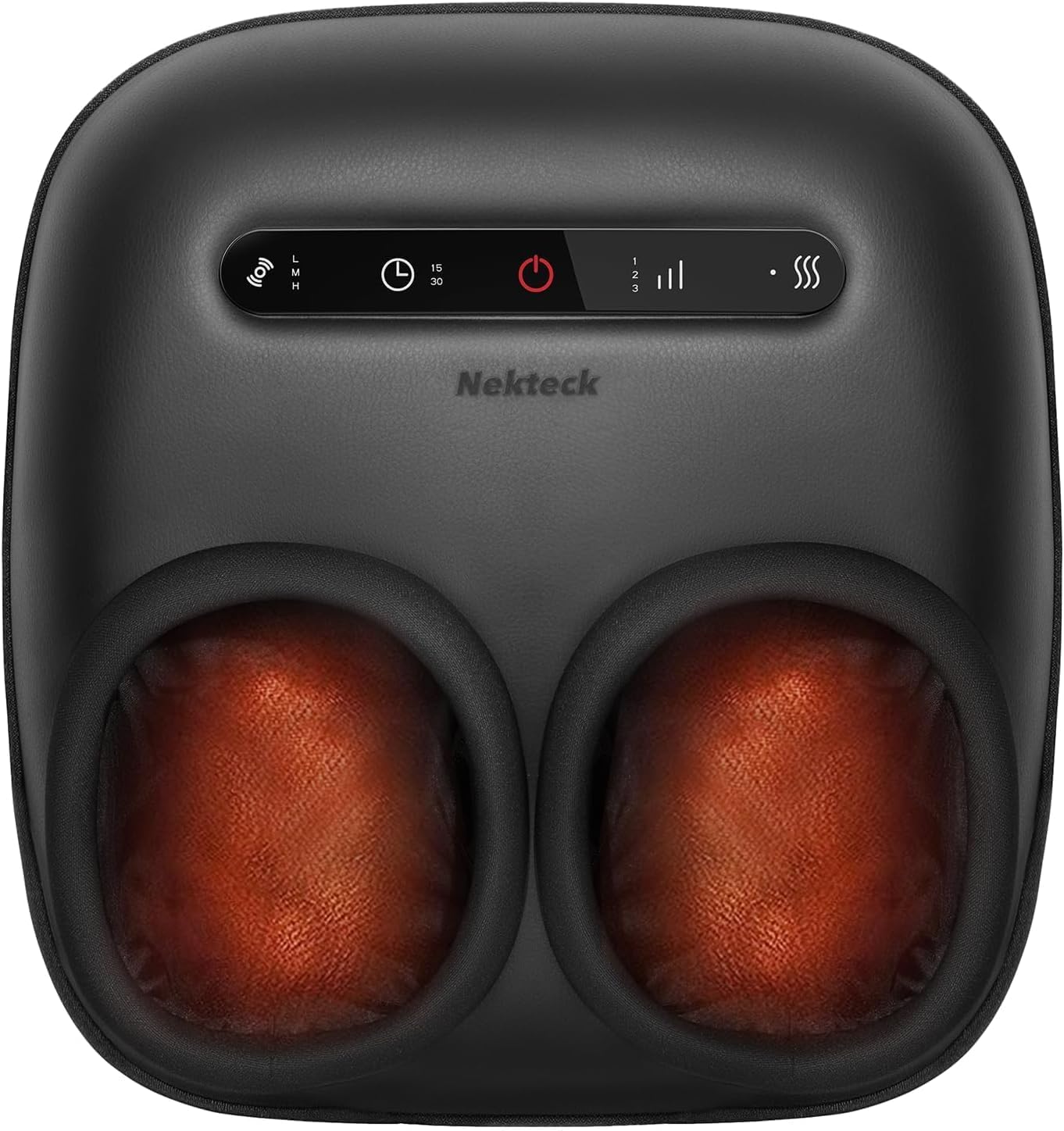 Nekteck Massaggiatore per piedi con calore: shiatsu, compressione d'aria e 3 programmi di massaggio