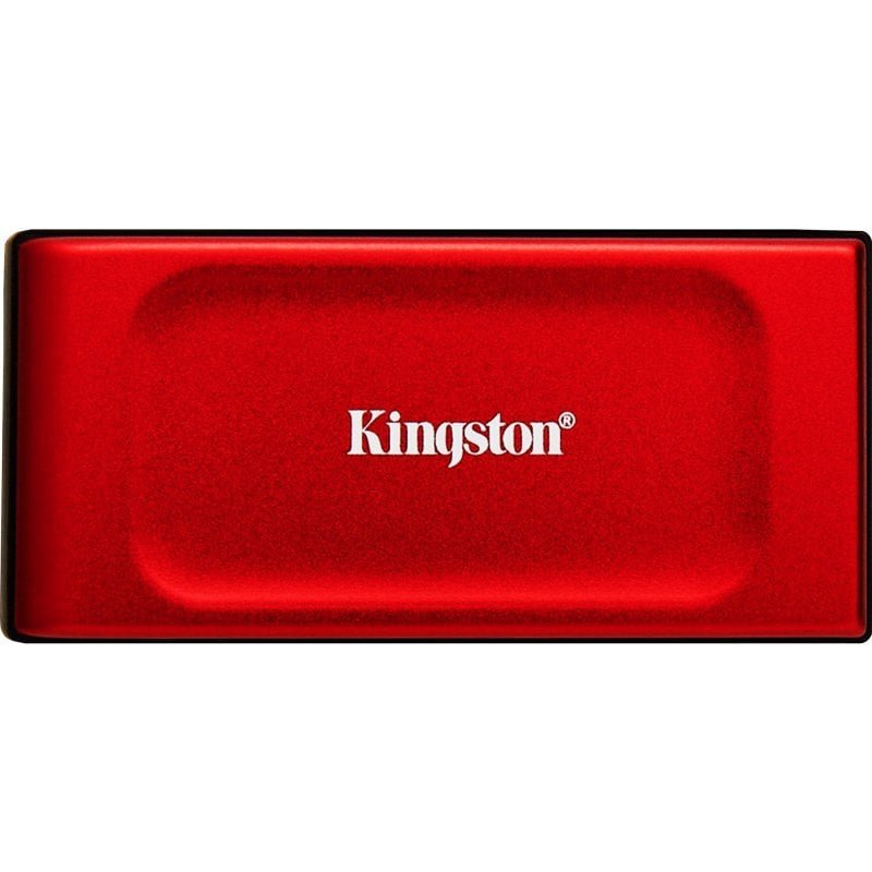Detalle de Kingston XS1000 2TB USB 3.2 Rojo – disco SSD externo compacto y rápido