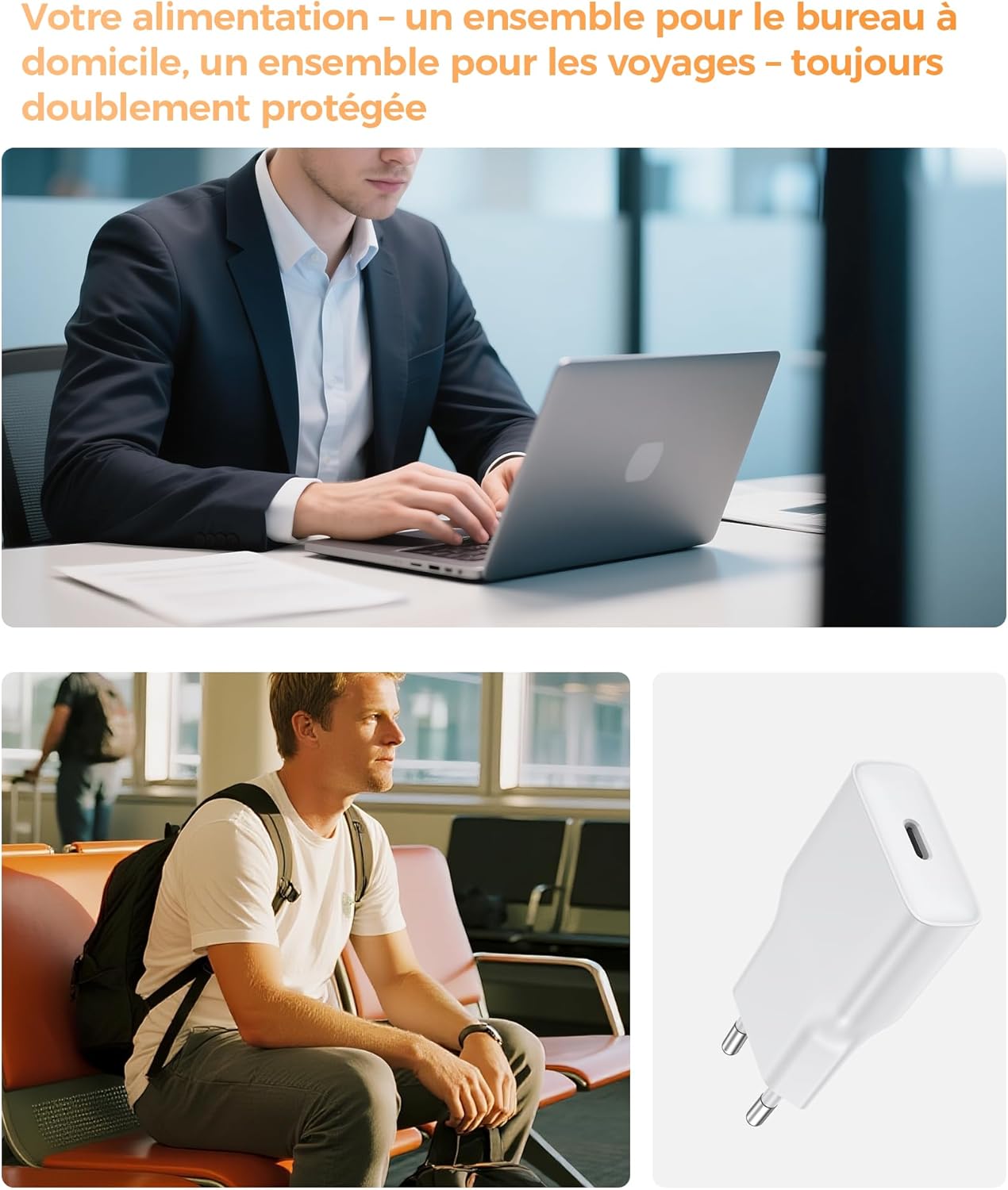 Thumbnail 6 de Chargeur USB‑C 20W rapide pour iPhone et Samsung