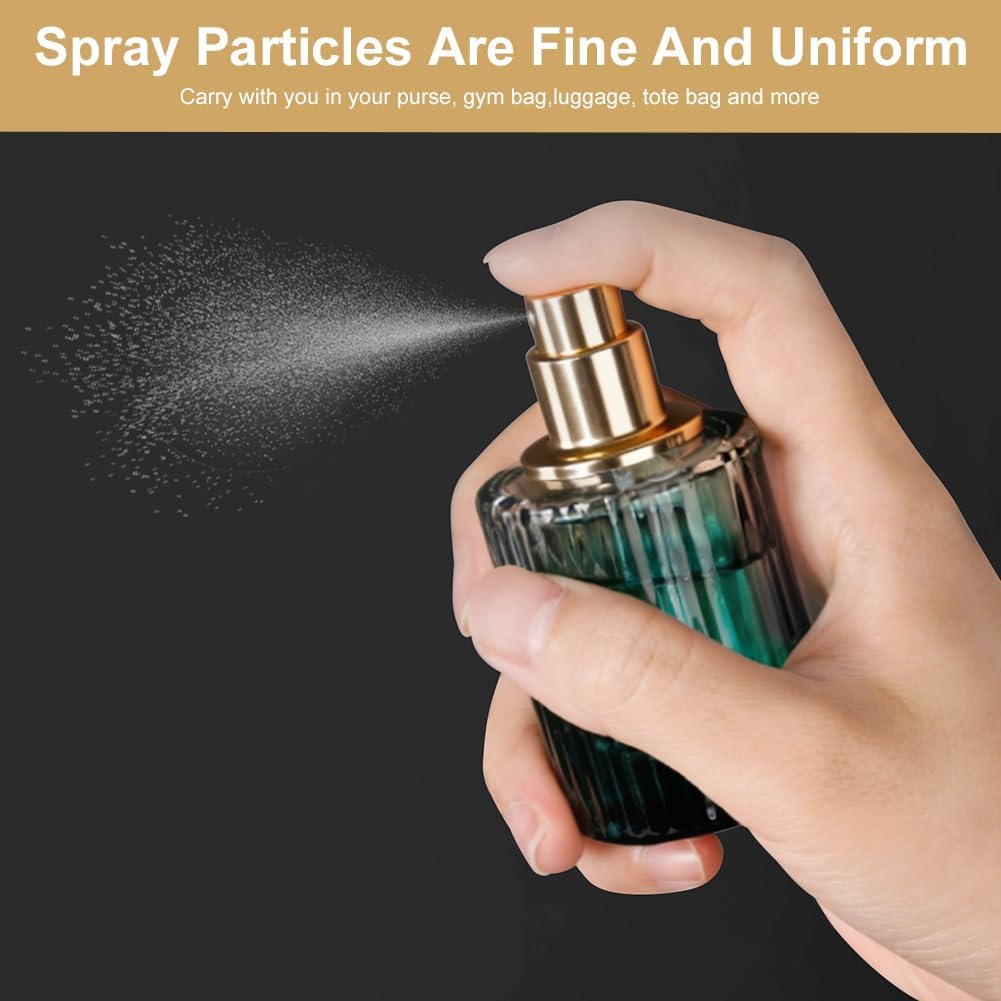 Detalle 2 de LOPHE Parfümzerstäuber 4x30ml – wiederbefüllbare Glas-Sprühflasche mit Zubehör für Reisen