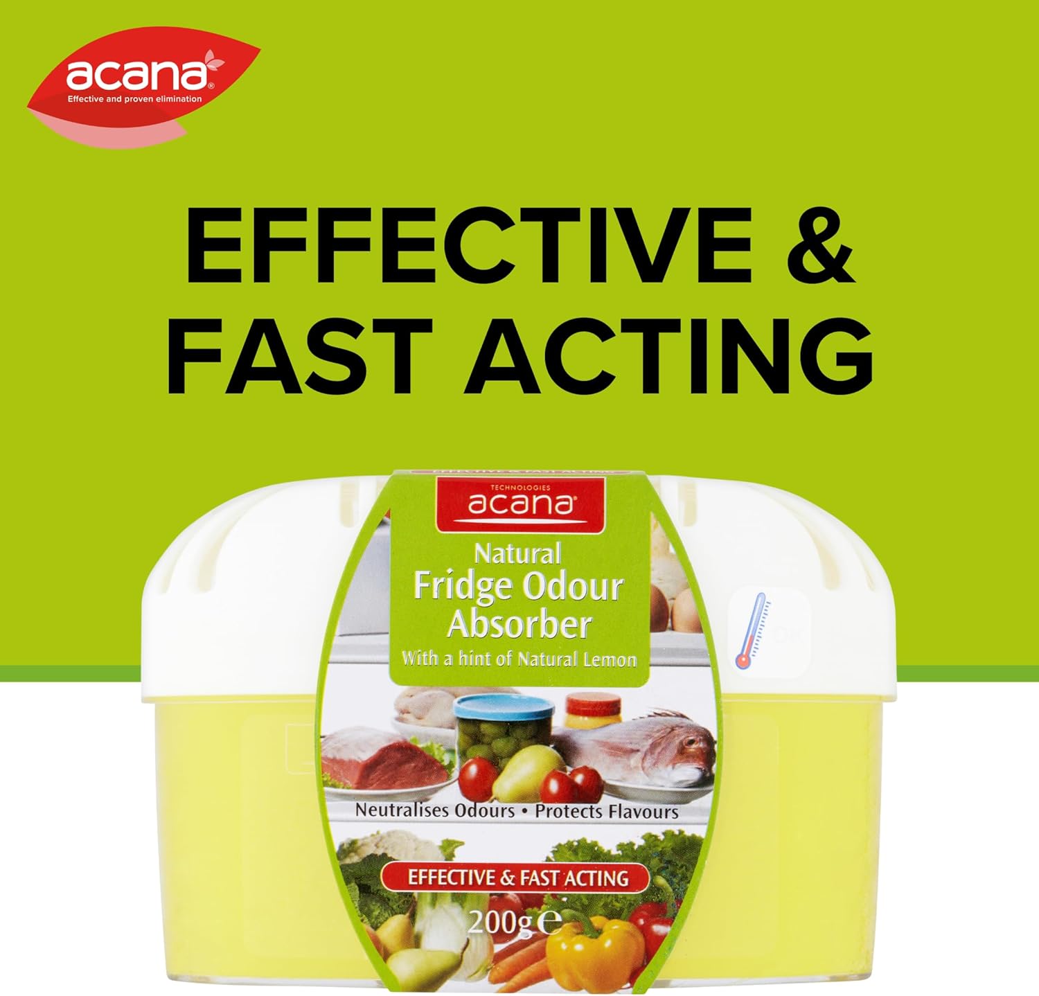 Thumbnail 1 de Acana Fridge Odour Absorber 200g Lemon