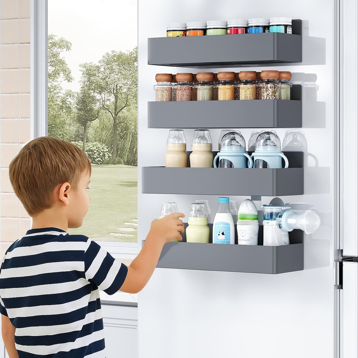 Thumbnail 6 de Mystozer Magnetic Spice Rack Plastic