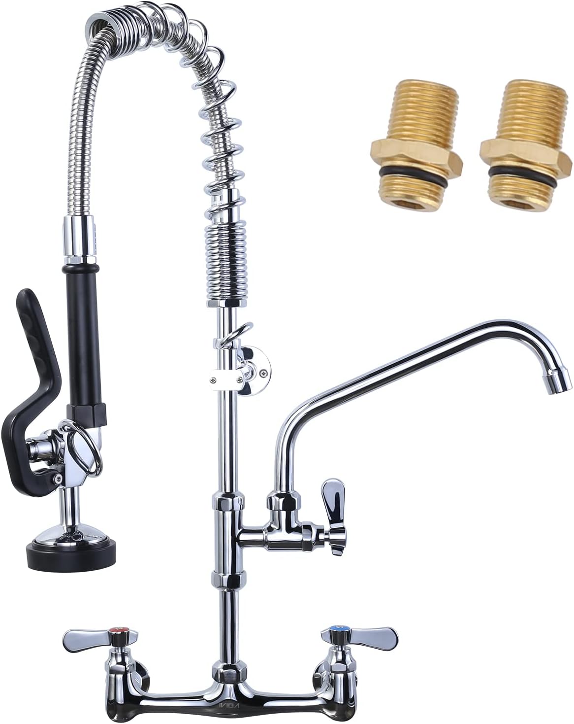 Detalle de IVIGA VG2314200C-FBAUS Commercial Kitchen Faucet with Pre-Rinse Sprayer