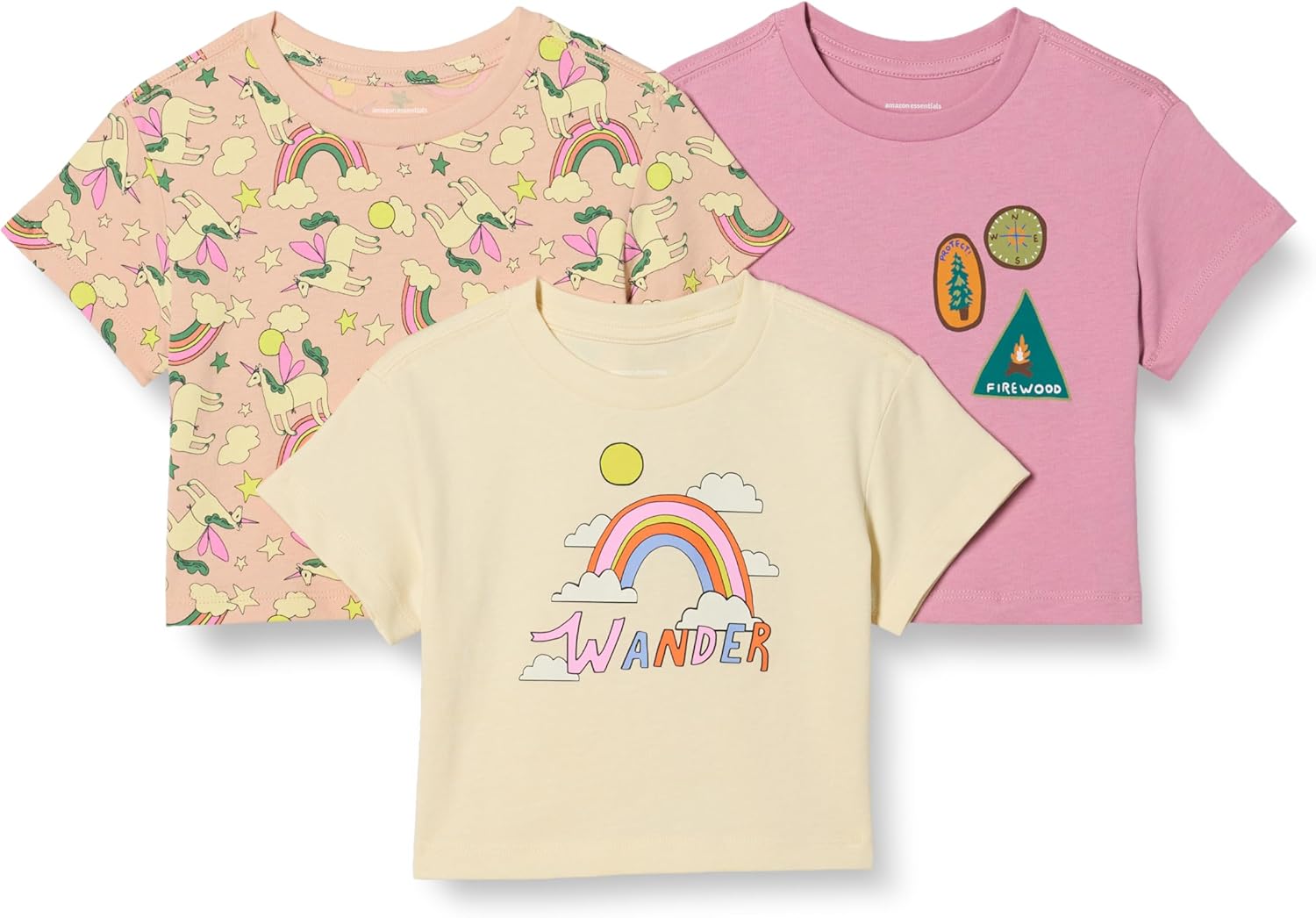 Thumbnail 6 de Amazon Essentials Girls’ Short-Sleeved T-Shirts (Relaxed Fit, 100% Cotton)