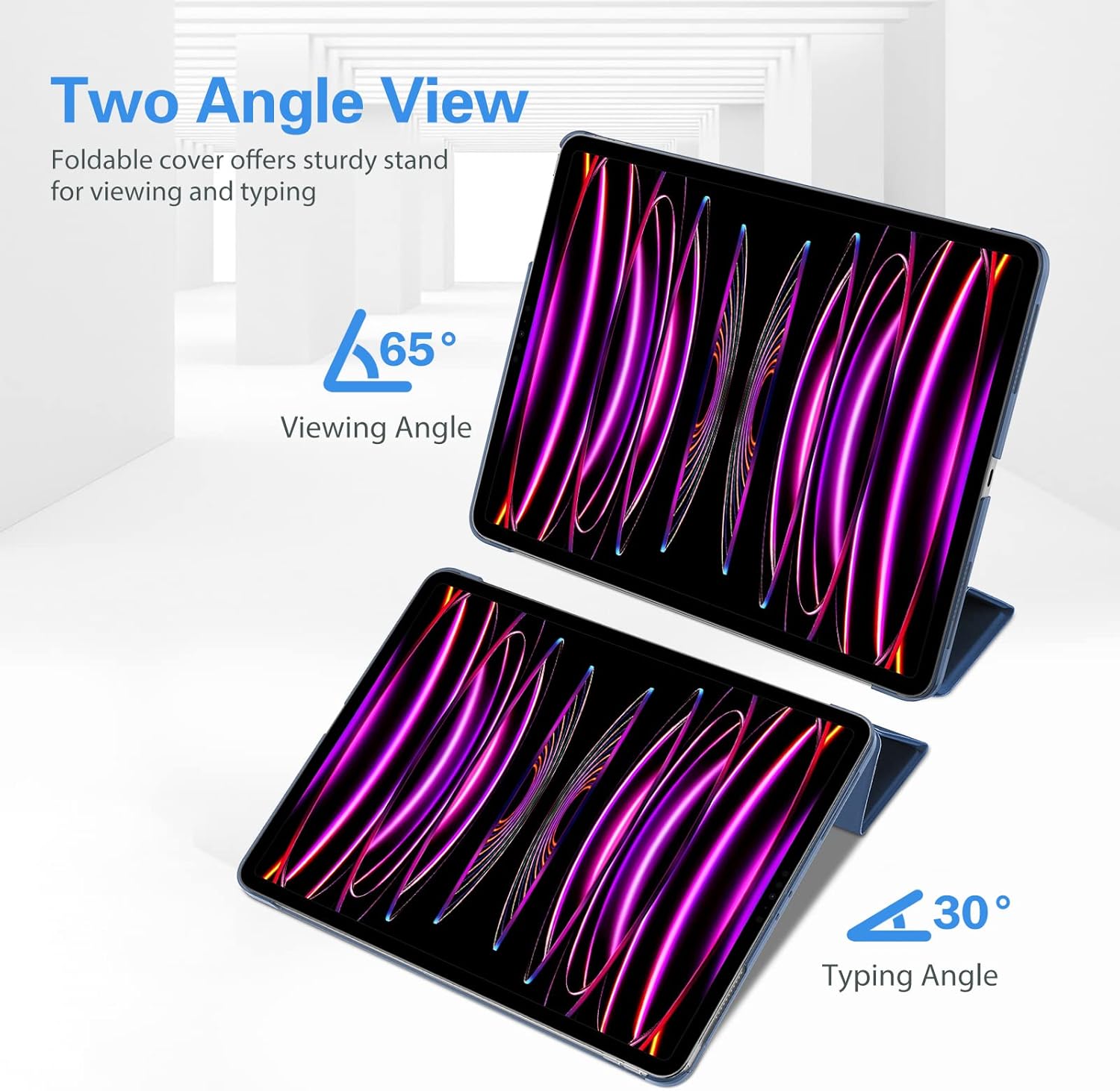 Thumbnail 4 de ProCase Slim Case for iPad Pro 12.9" (6th/5th/4th/3rd Gen) and iPad Air 13" (M3/M2) Dark Blue