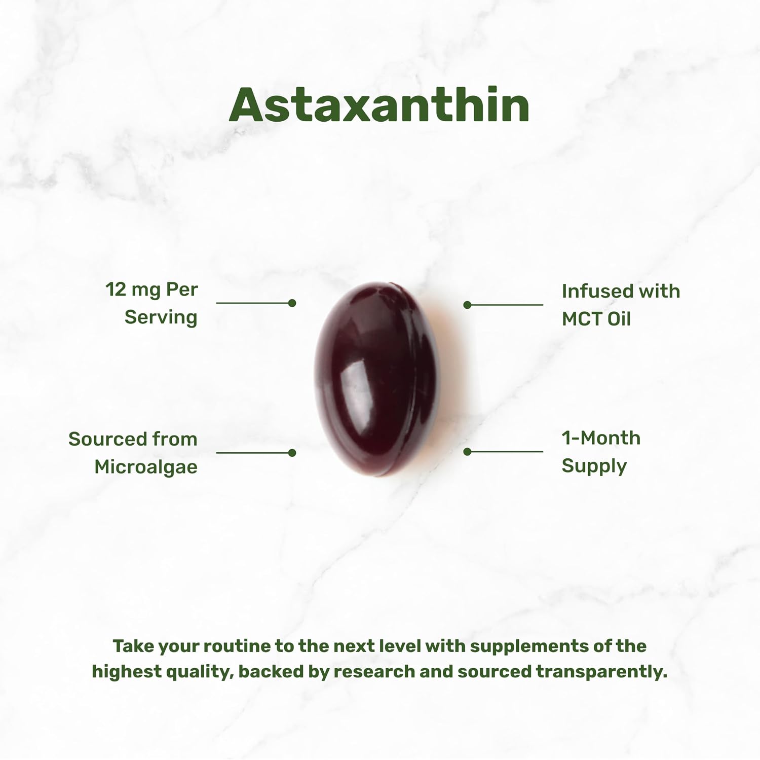 Detalle de DEAL SUPPLEMENT Astaxanthin Supplement 12 mg