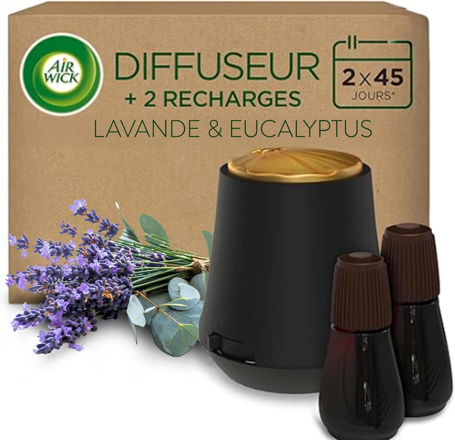Thumbnail 6 de Air Wick Diffuseur d’huiles essentielles Brume Parfumée + 2 recharges 20 ml Fleur de Cerisier et Framboise