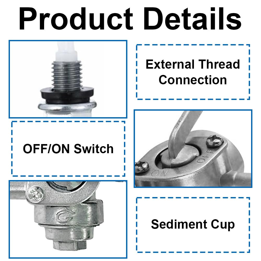 Thumbnail 3 de Fuel Tank Switch Valve 10mm fuel tap