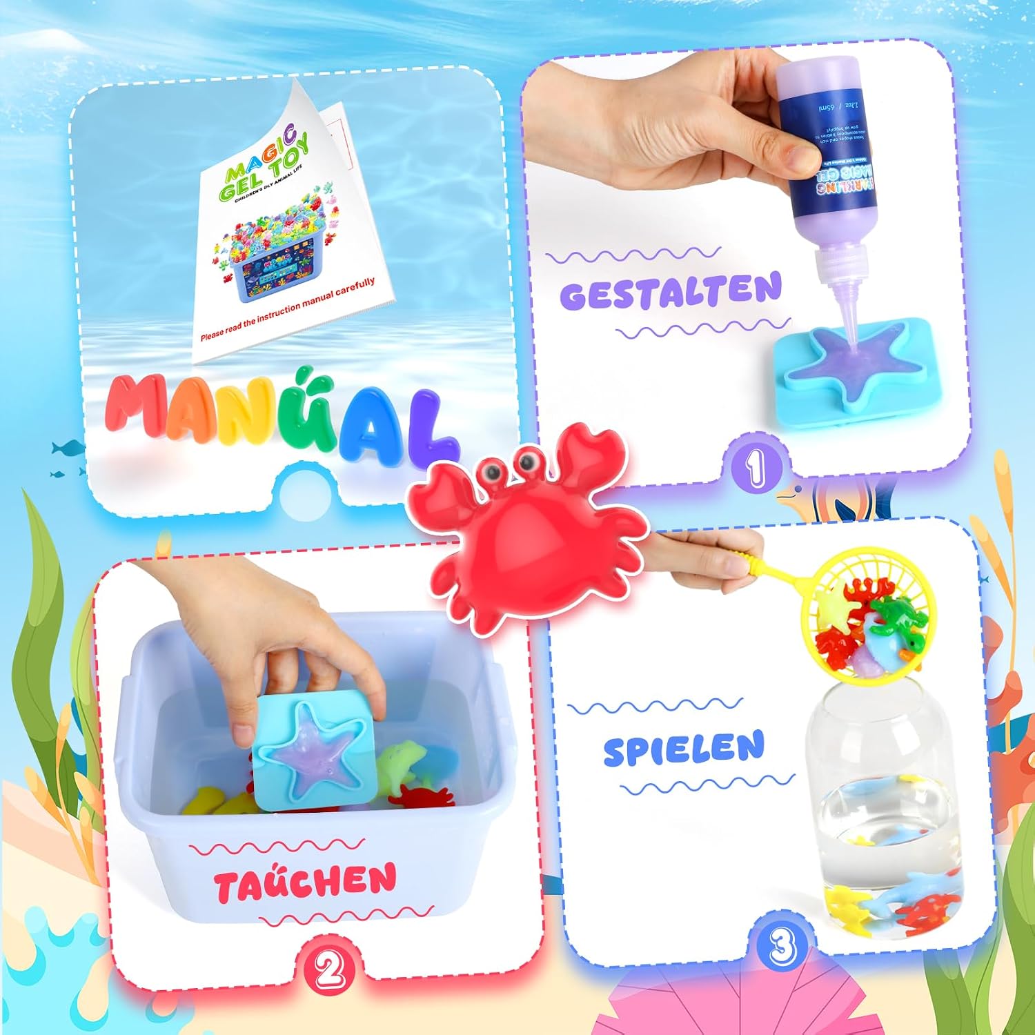 Thumbnail 3 de Hot Bee Magic Water Gel Spielzeug DIY-Set 10 Farben