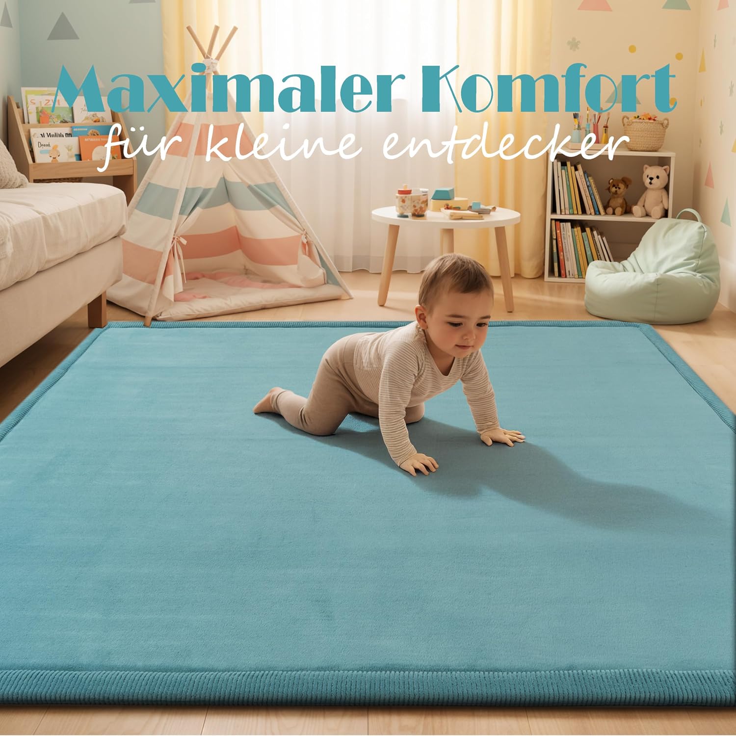 Detalle 2 de Paco Home Teppich Kinderzimmer Rund 200 cm
