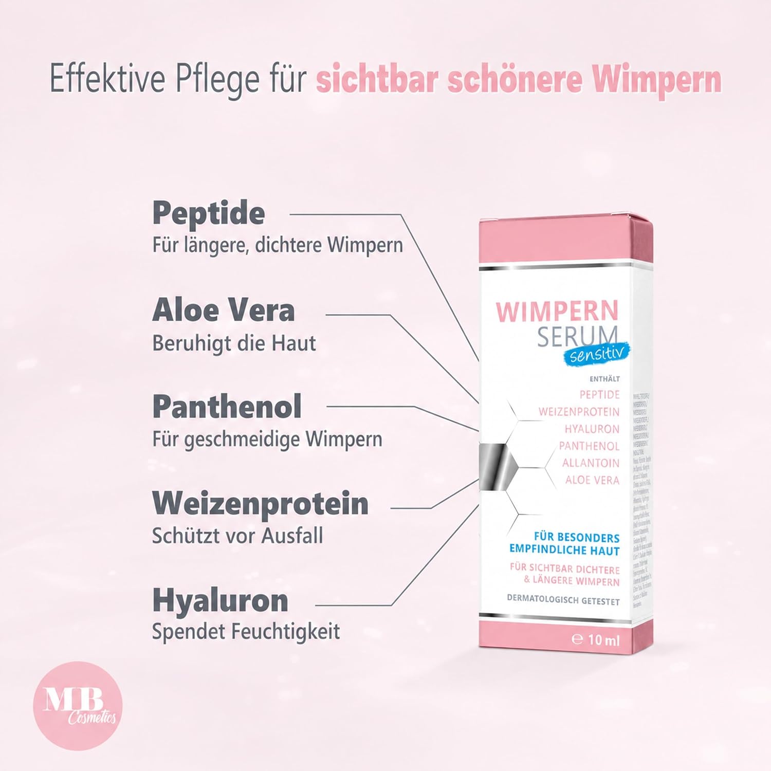 Thumbnail 4 de Wimpernserum sensitiv vegan 10 ml đ